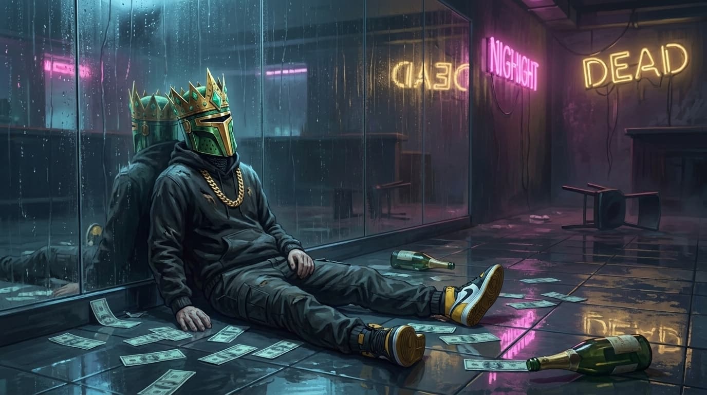 The comedown — empty club, scattered bills